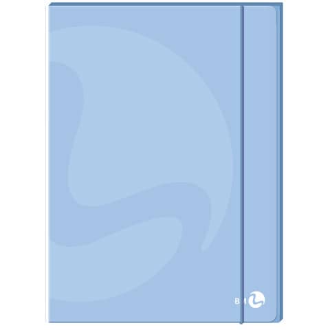 Cartellette 3 lembi BM Color con dorso 1 cm ed elastico colori assortiti conf. 6 pz  - 112775